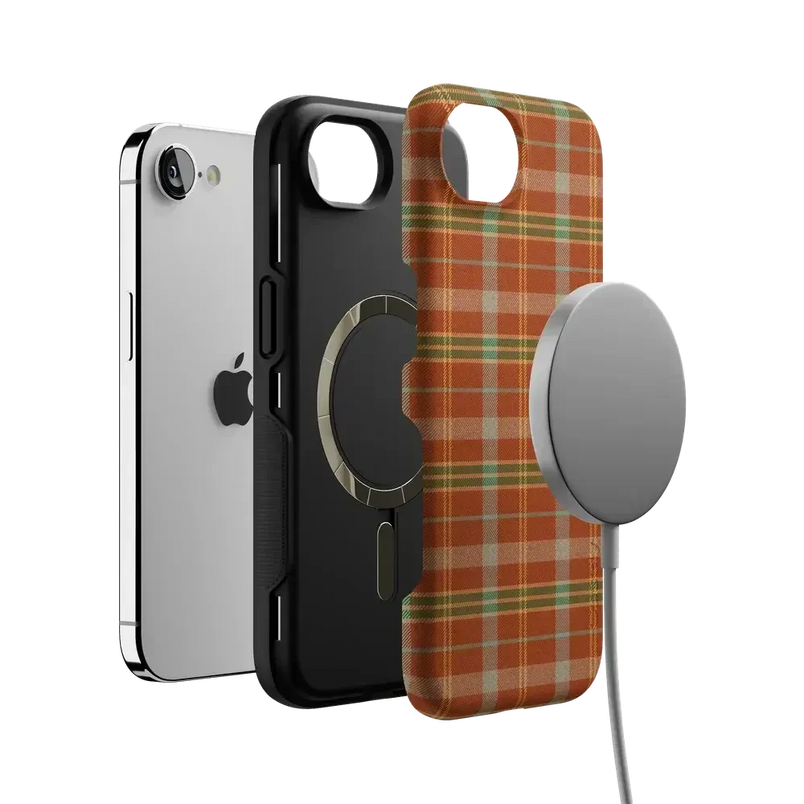 Spiced Chai | Fall Plaid Case Phone Case get.casely 