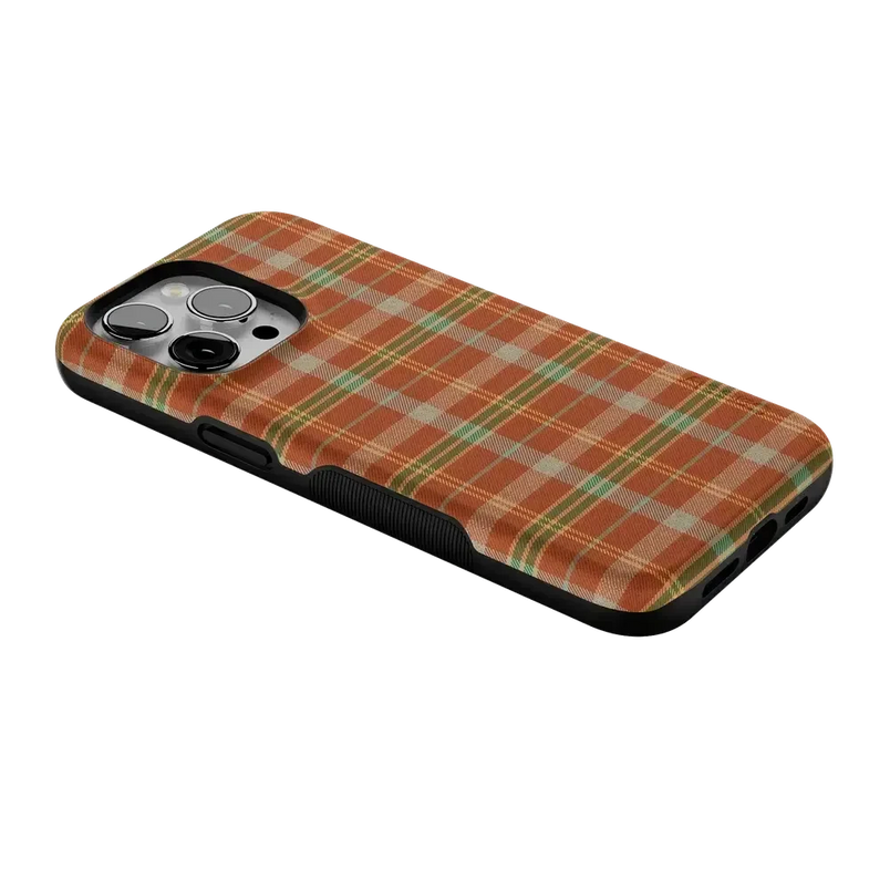 Spiced Chai | Fall Plaid Case Phone Case get.casely 