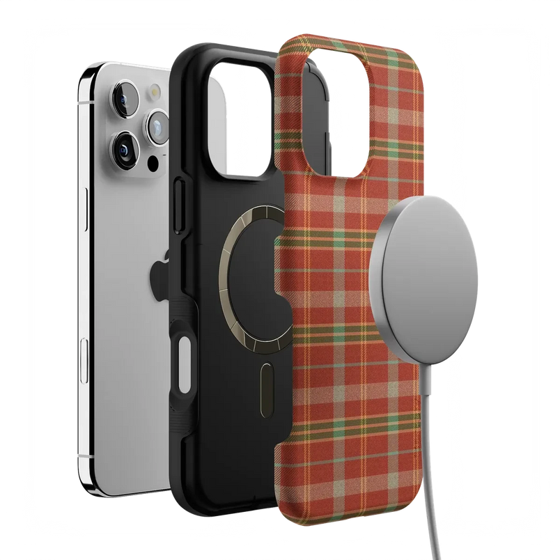 Spiced Chai | Fall Plaid Case Phone Case get.casely 