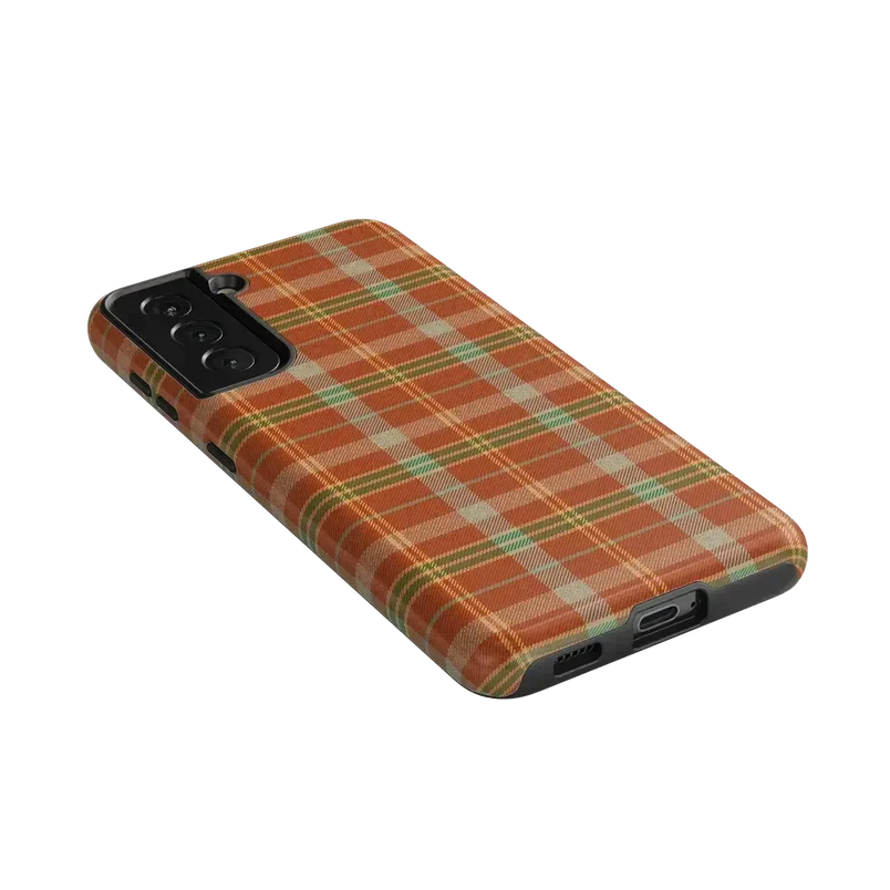 Spiced Chai | Fall Plaid Case Phone Case get.casely 