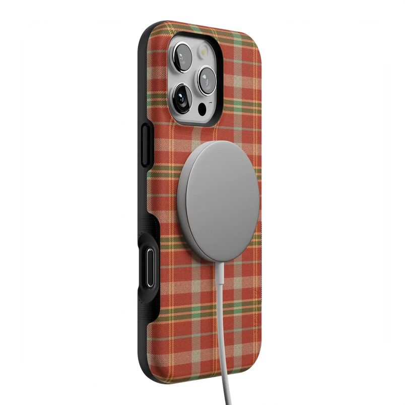 Spiced Chai | Fall Plaid Case Phone Case get.casely 