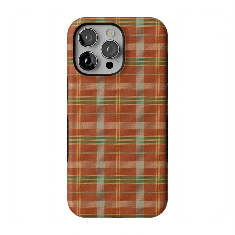 Spiced Chai | Fall Plaid Case Phone Case get.casely 