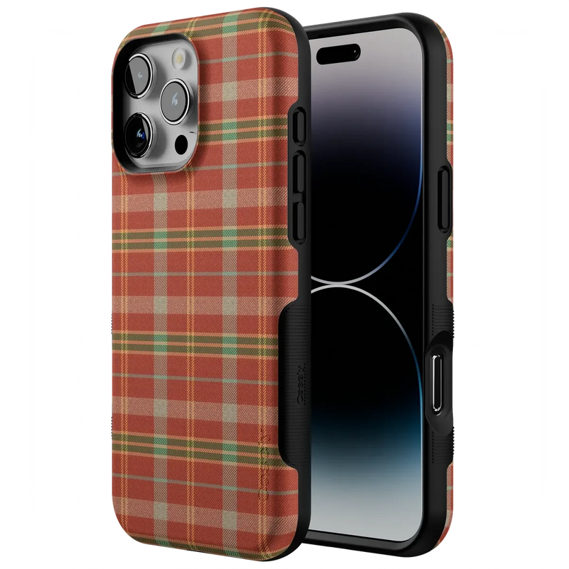 Spiced Chai | Fall Plaid Case Phone Case get.casely 