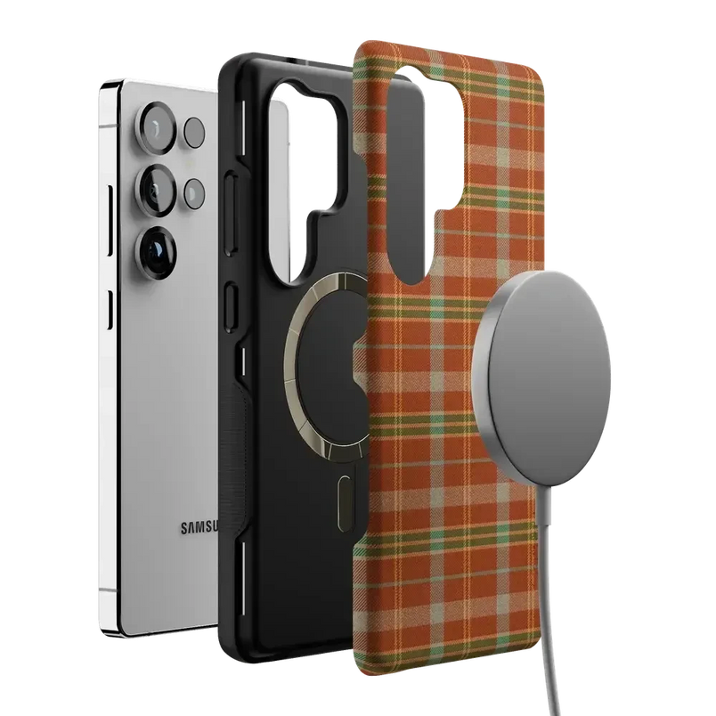 Spiced Chai | Fall Plaid Case Phone Case get.casely 