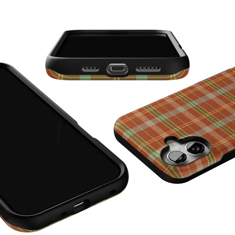 Spiced Chai | Fall Plaid Case Phone Case get.casely 