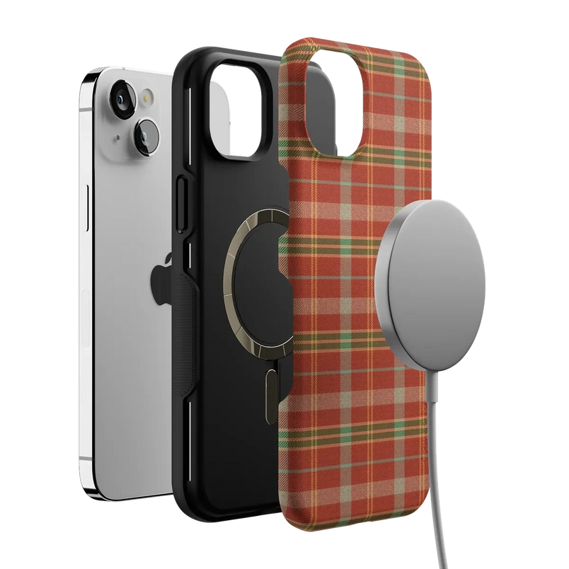 Spiced Chai | Fall Plaid Case Phone Case get.casely 