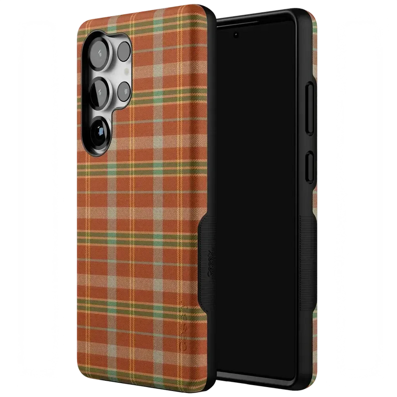 Spiced Chai | Fall Plaid Case Phone Case get.casely 