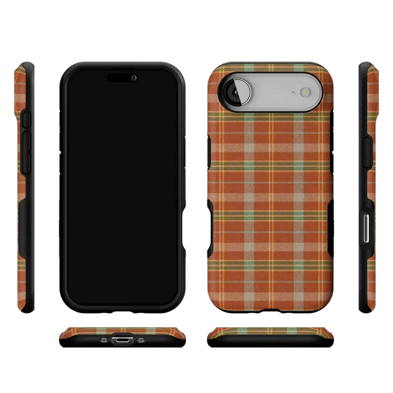 Spiced Chai | Fall Plaid Case Phone Case get.casely 