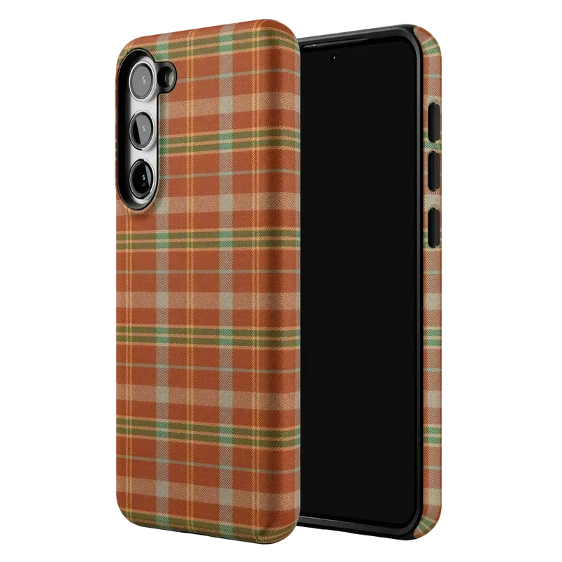 Spiced Chai | Fall Plaid Case Phone Case get.casely 
