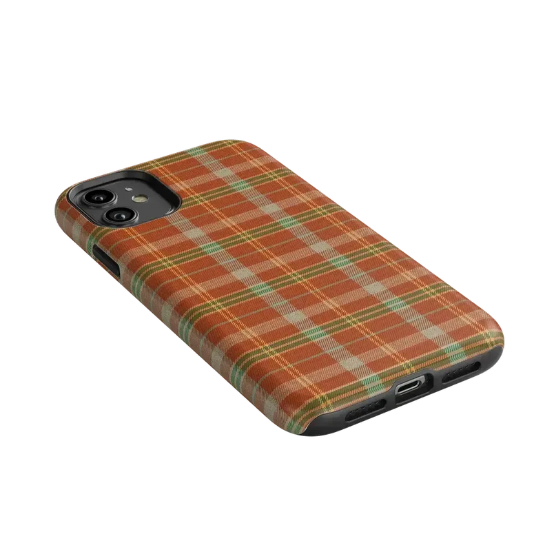 Spiced Chai | Fall Plaid Case Phone Case get.casely 