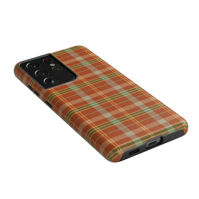 Spiced Chai | Fall Plaid Case Phone Case get.casely 