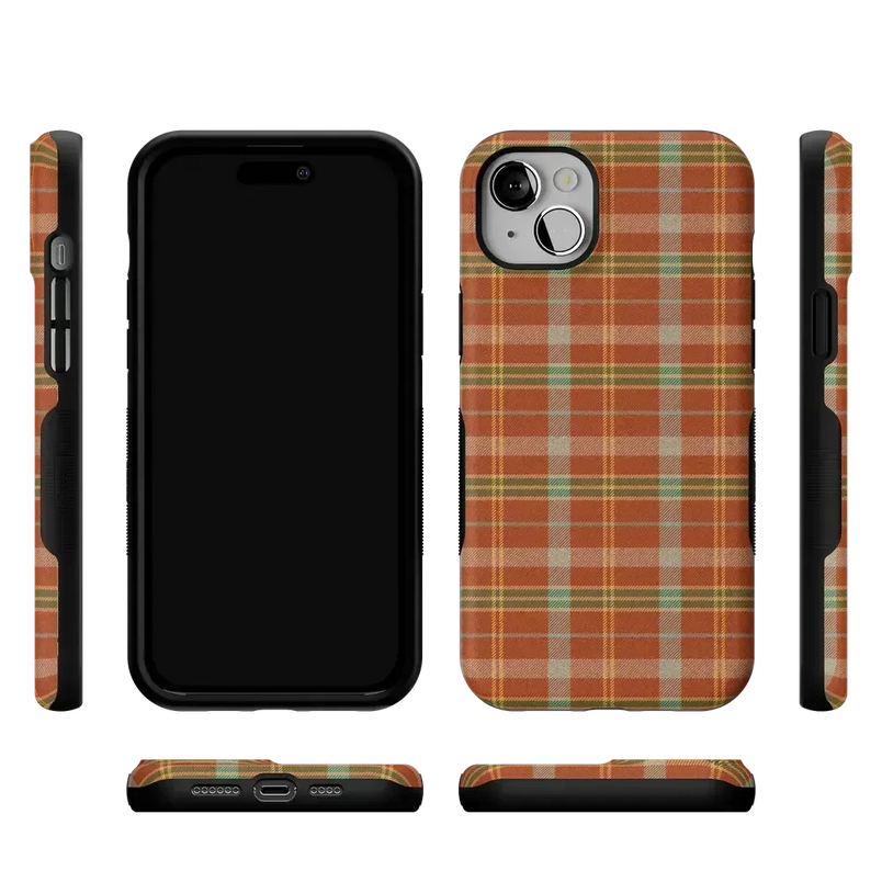 Spiced Chai | Fall Plaid Case Phone Case get.casely 