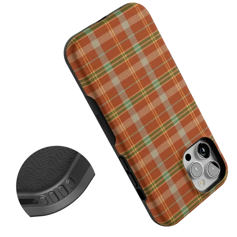 Spiced Chai | Fall Plaid Case Phone Case get.casely 