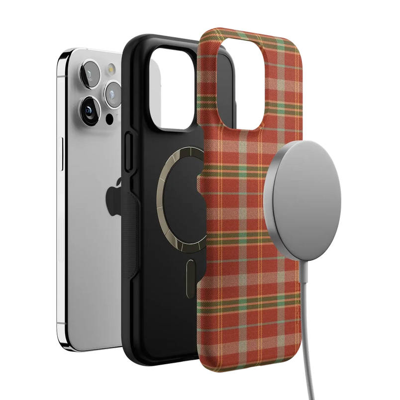 Spiced Chai | Fall Plaid Case Phone Case get.casely 