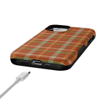 Spiced Chai | Fall Plaid Case Phone Case get.casely 