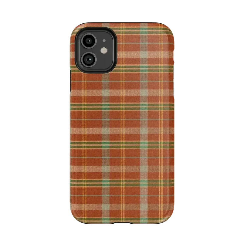 Spiced Chai | Fall Plaid Case Phone Case get.casely 