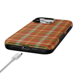 Spiced Chai | Fall Plaid Case Phone Case get.casely 