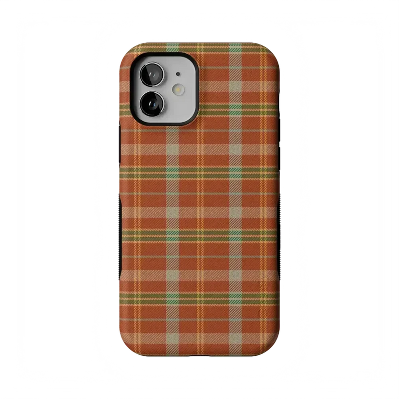 Spiced Chai | Fall Plaid Case Phone Case get.casely 