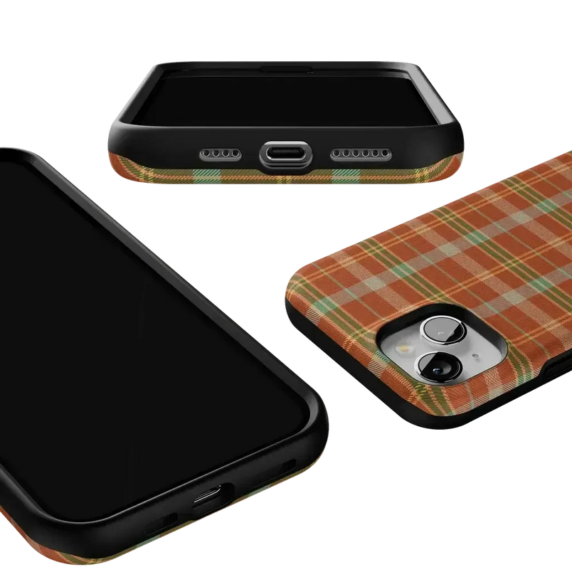 Spiced Chai | Fall Plaid Case Phone Case get.casely 