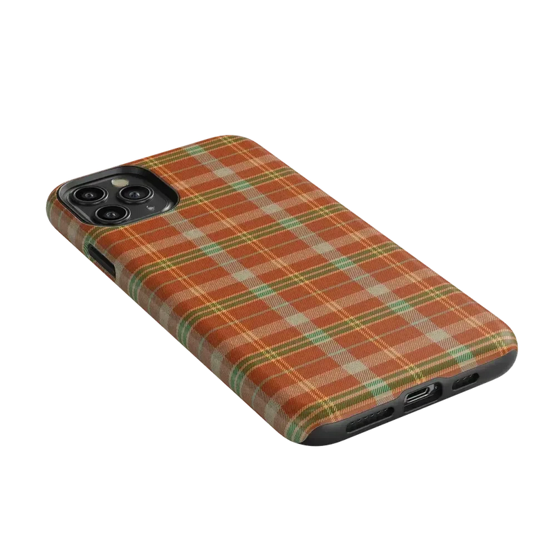 Spiced Chai | Fall Plaid Case Phone Case get.casely 
