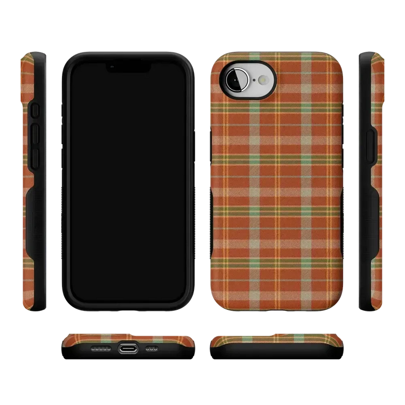 Spiced Chai | Fall Plaid Case Phone Case get.casely 