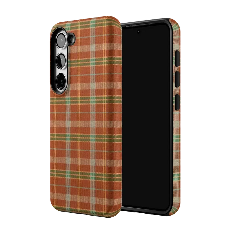Spiced Chai | Fall Plaid Case Phone Case get.casely 