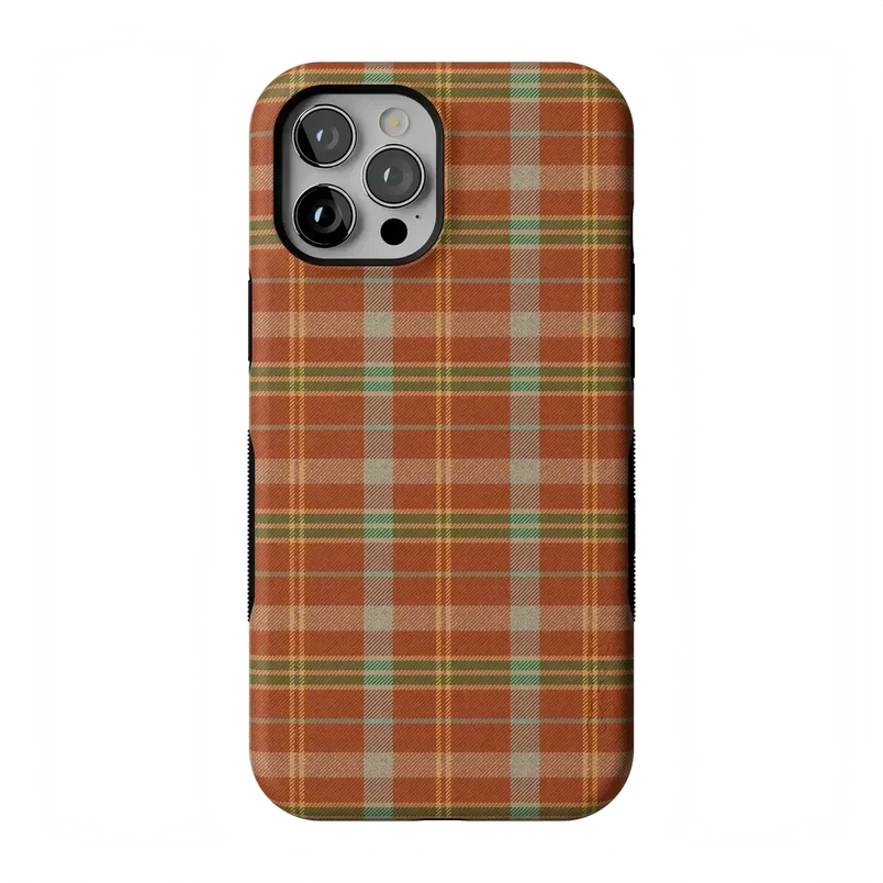 Spiced Chai | Fall Plaid Case Phone Case get.casely 