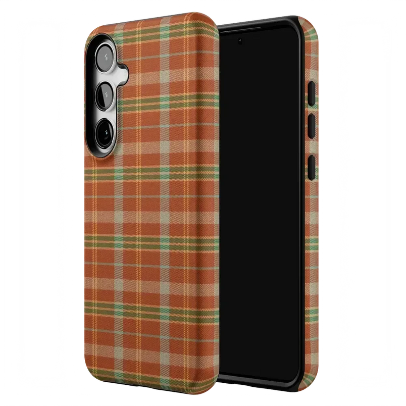 Spiced Chai | Fall Plaid Case Phone Case get.casely 