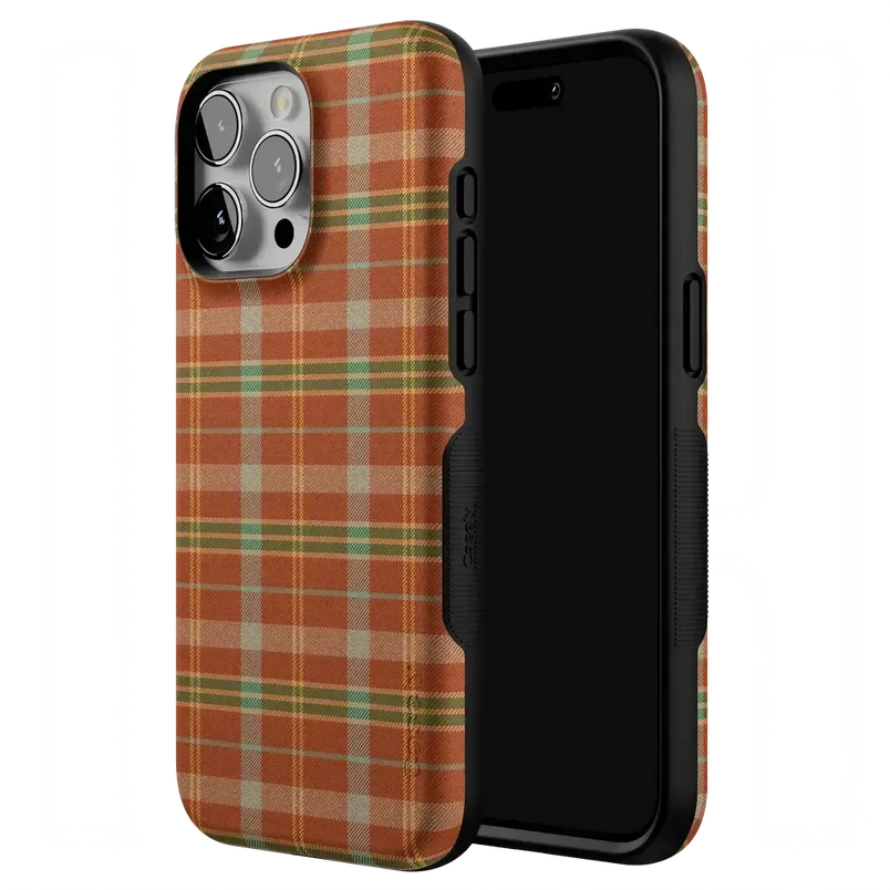 Spiced Chai | Fall Plaid Case Phone Case get.casely 