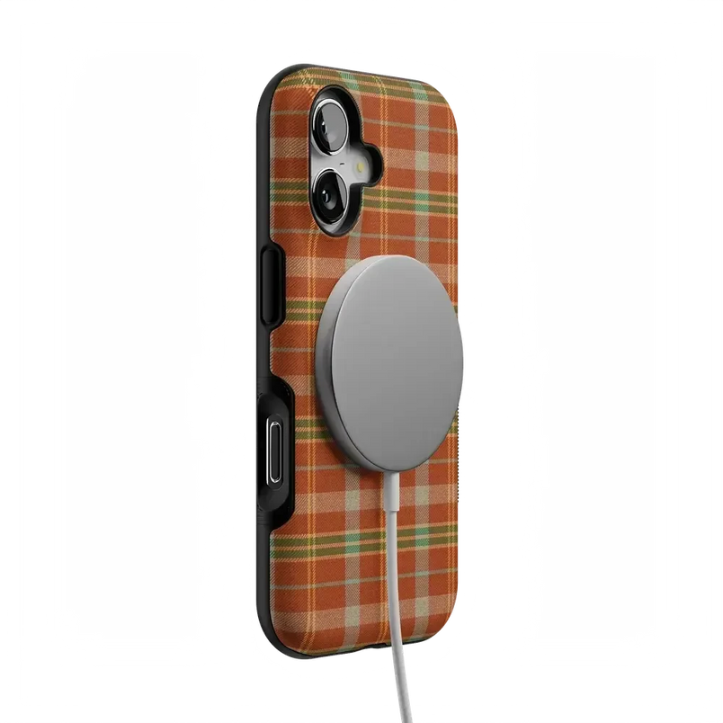 Spiced Chai | Fall Plaid Case Phone Case get.casely 