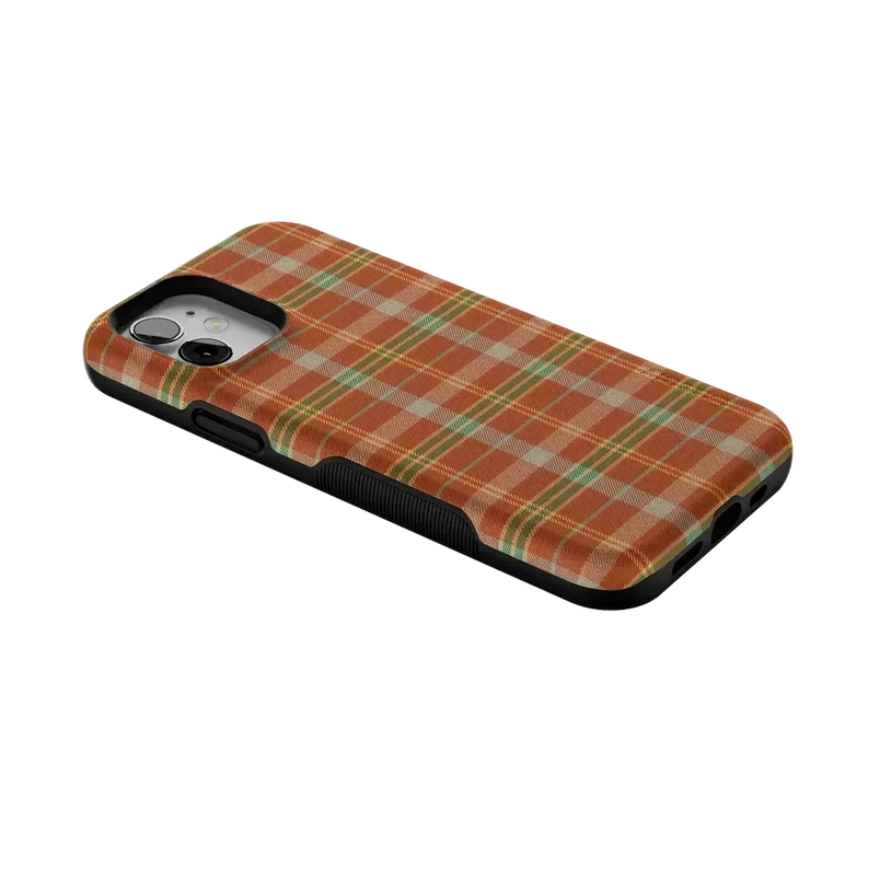 Spiced Chai | Fall Plaid Case Phone Case get.casely 