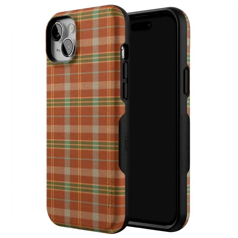 Spiced Chai | Fall Plaid Case Phone Case get.casely 