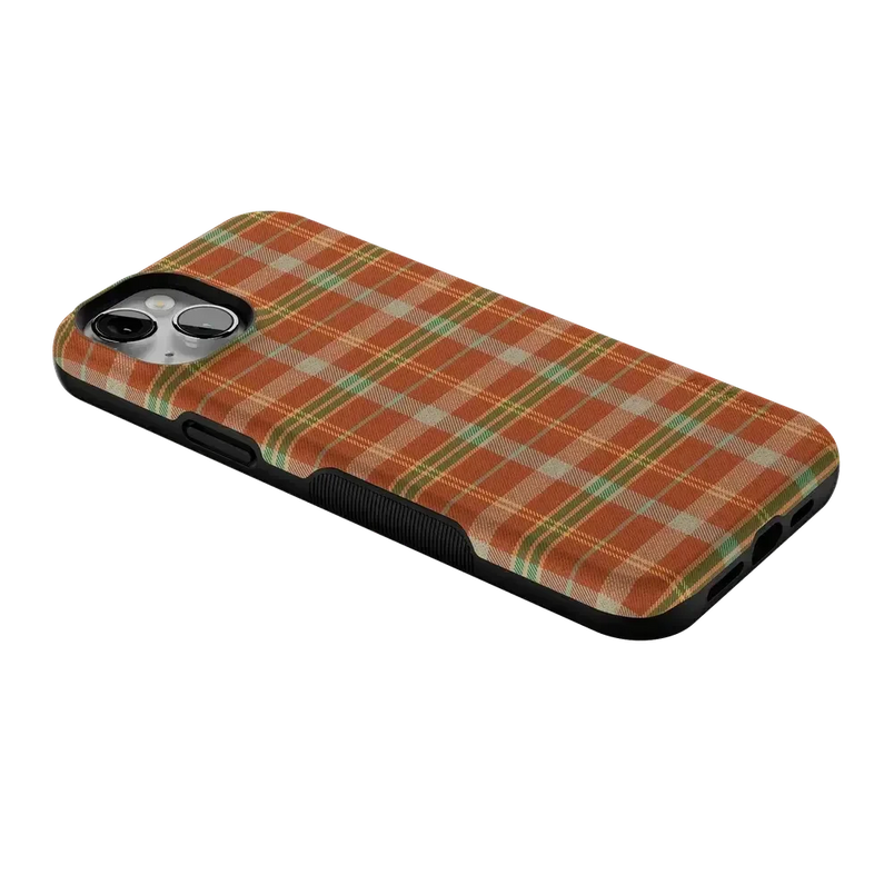 Spiced Chai | Fall Plaid Case Phone Case get.casely 