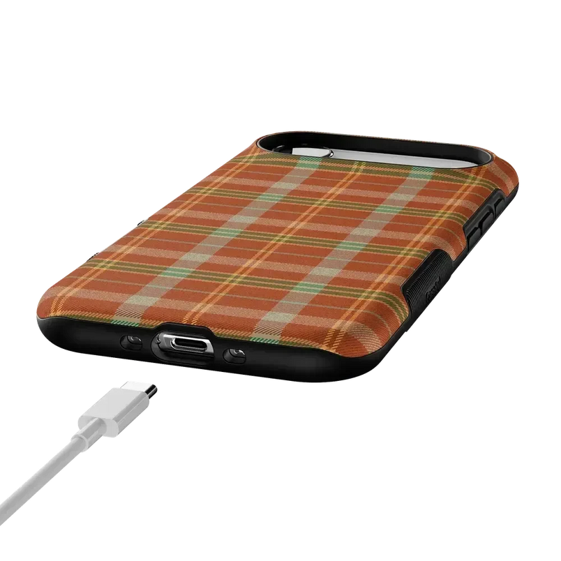 Spiced Chai | Fall Plaid Case Phone Case get.casely 