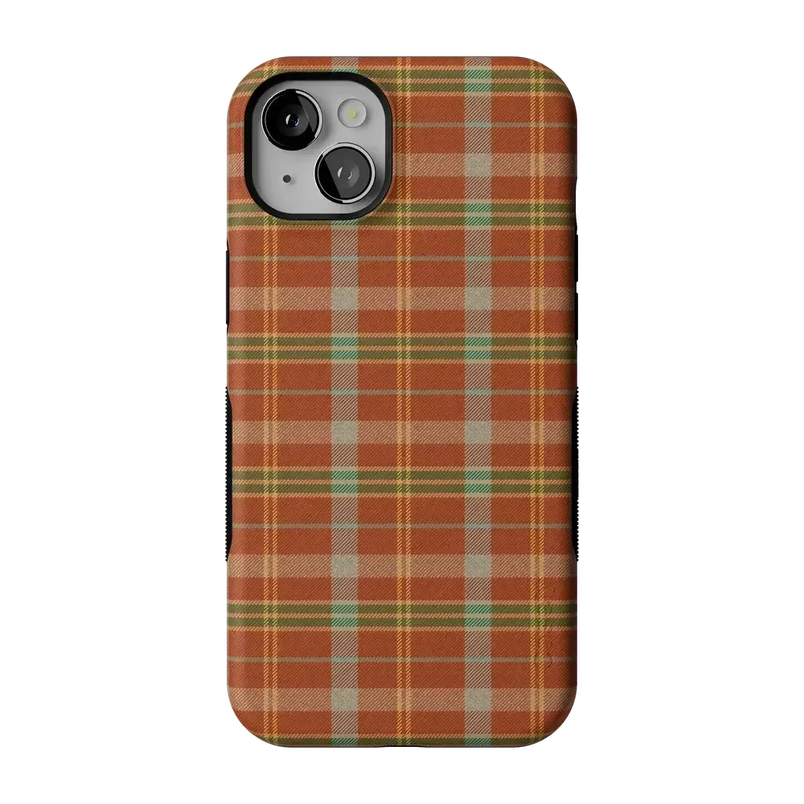 Spiced Chai | Fall Plaid Case Phone Case get.casely 