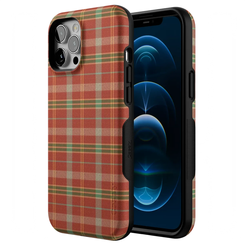Spiced Chai | Fall Plaid Case Phone Case get.casely 