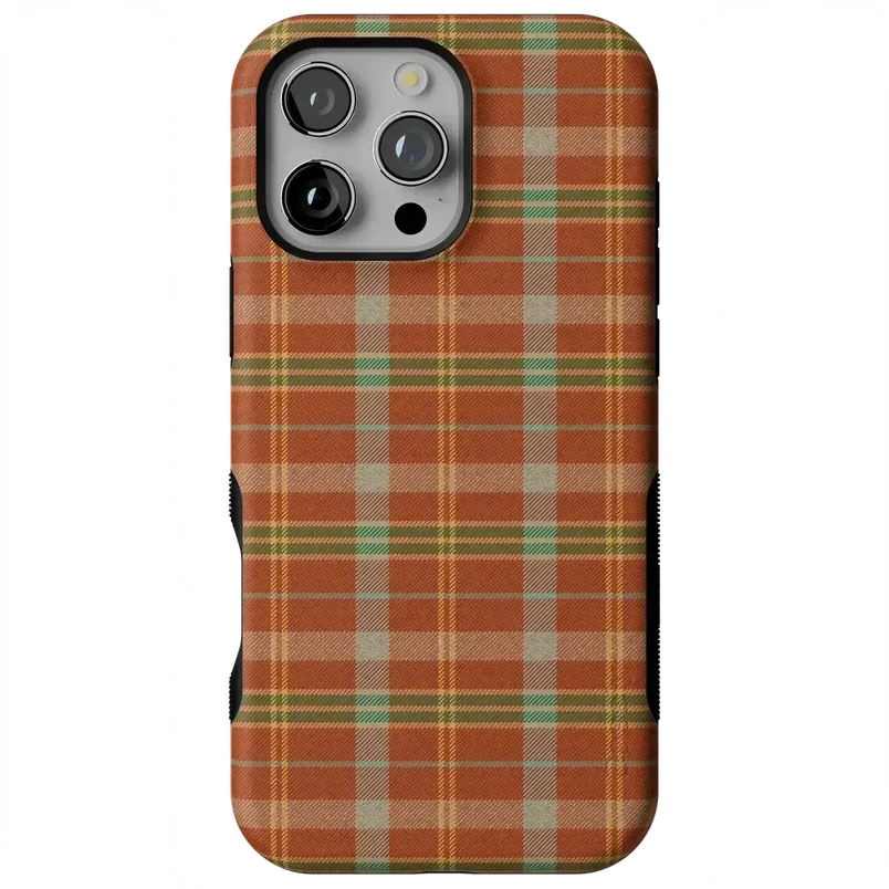 Spiced Chai | Fall Plaid Case Phone Case get.casely 