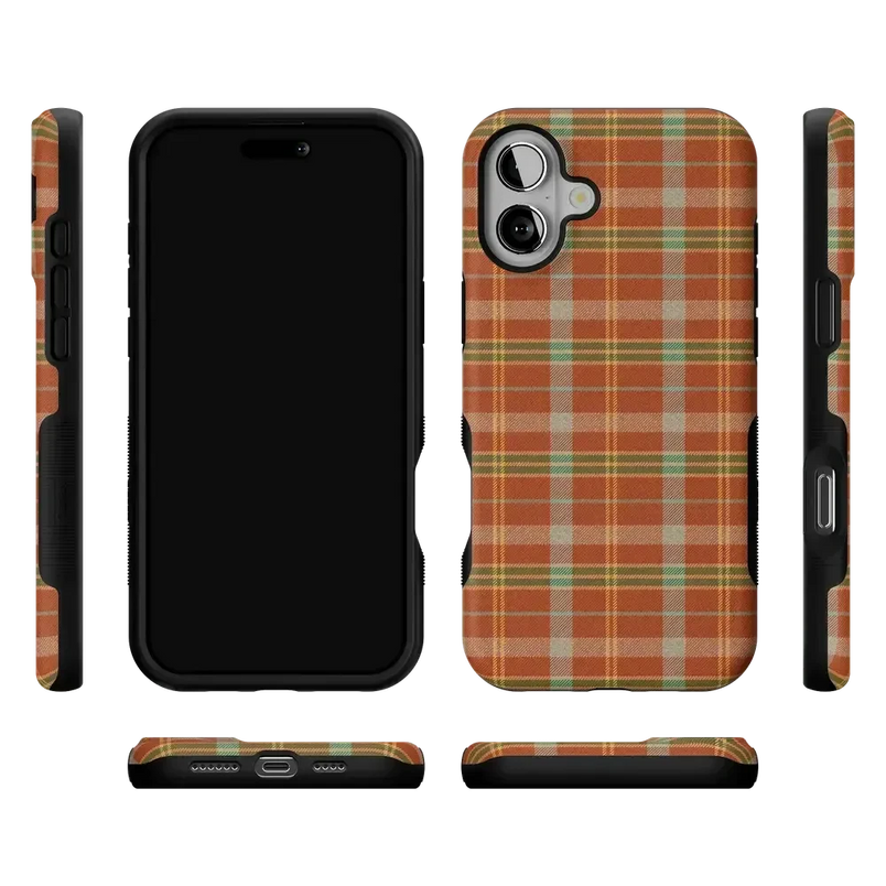 Spiced Chai | Fall Plaid Case Phone Case get.casely 