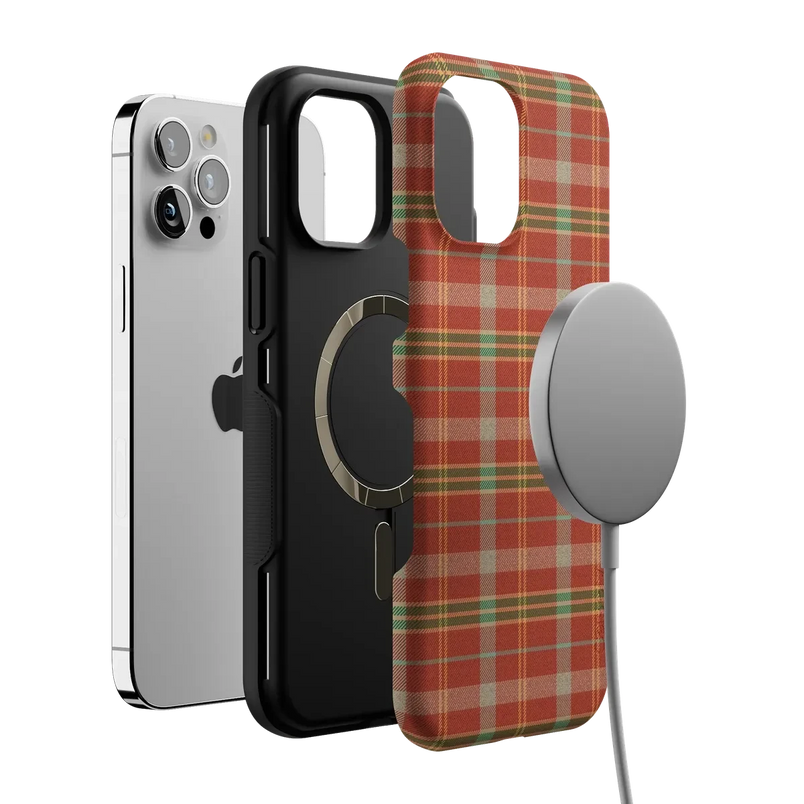 Spiced Chai | Fall Plaid Case Phone Case get.casely 