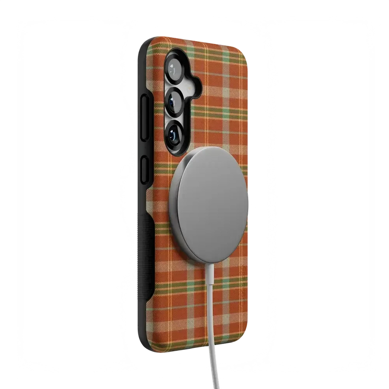 Spiced Chai | Fall Plaid Case Phone Case get.casely 