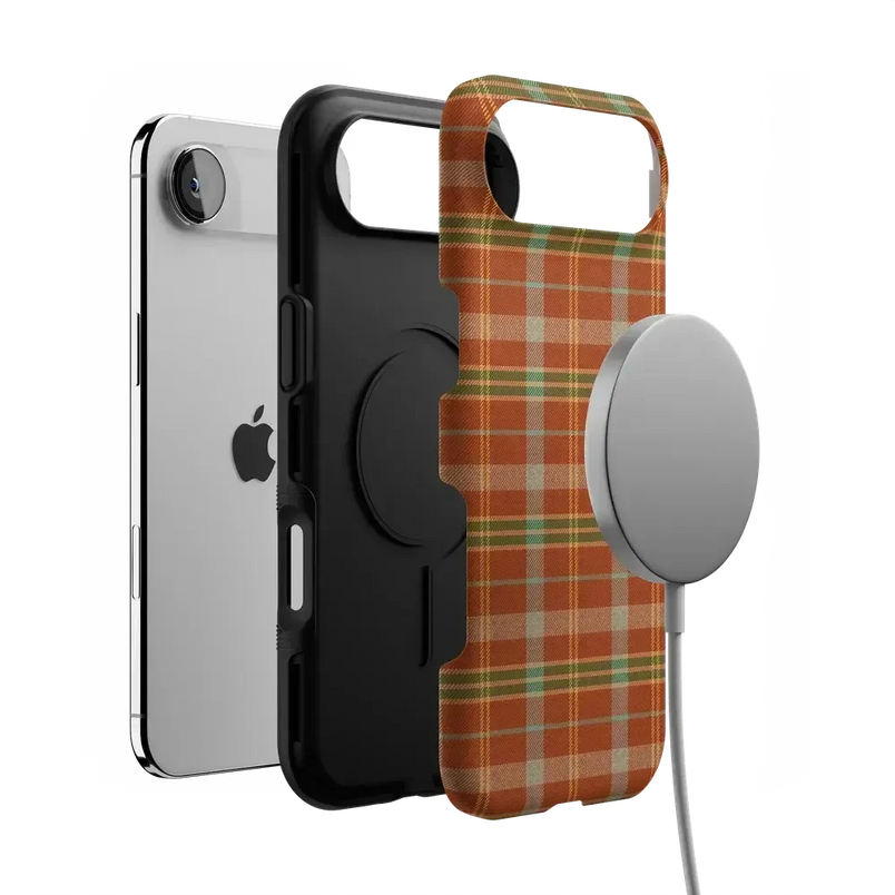 Spiced Chai | Fall Plaid Case Phone Case get.casely 