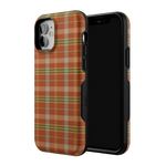 Spiced Chai | Fall Plaid Case Phone Case get.casely 