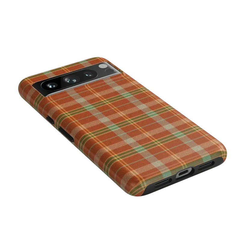 Spiced Chai | Fall Plaid Case Phone Case get.casely 