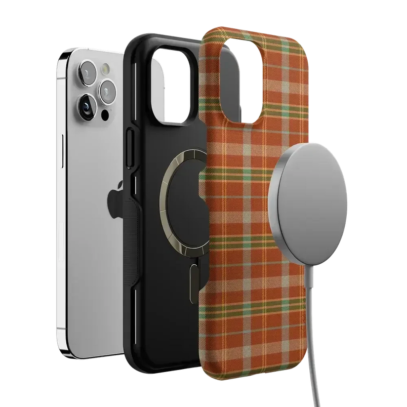 Spiced Chai | Fall Plaid Case Phone Case get.casely 