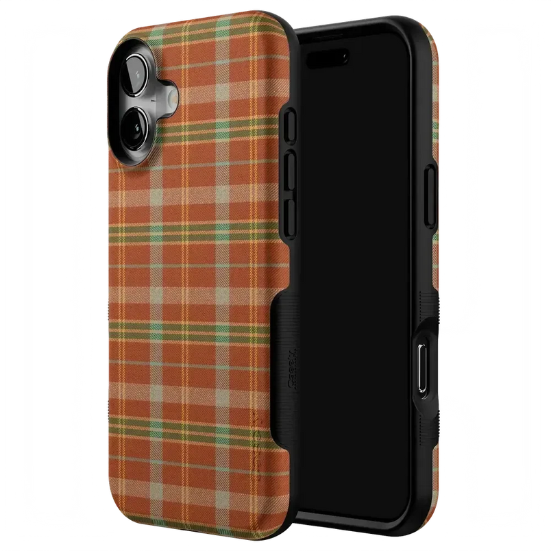Spiced Chai | Fall Plaid Case Phone Case get.casely 