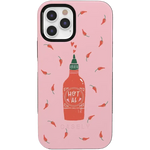 Spicy AF | Pink Chili Hot Sauce Case iPhone Case get.casely Bold iPhone 12 Pro Max 