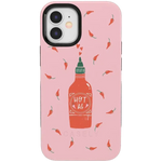 Spicy AF | Pink Chili Hot Sauce Case iPhone Case get.casely Bold iPhone 12 