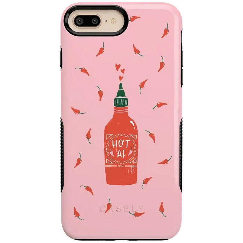 Spicy AF | Pink Chili Hot Sauce Case iPhone Case get.casely Bold iPhone 6/7/8 Plus 