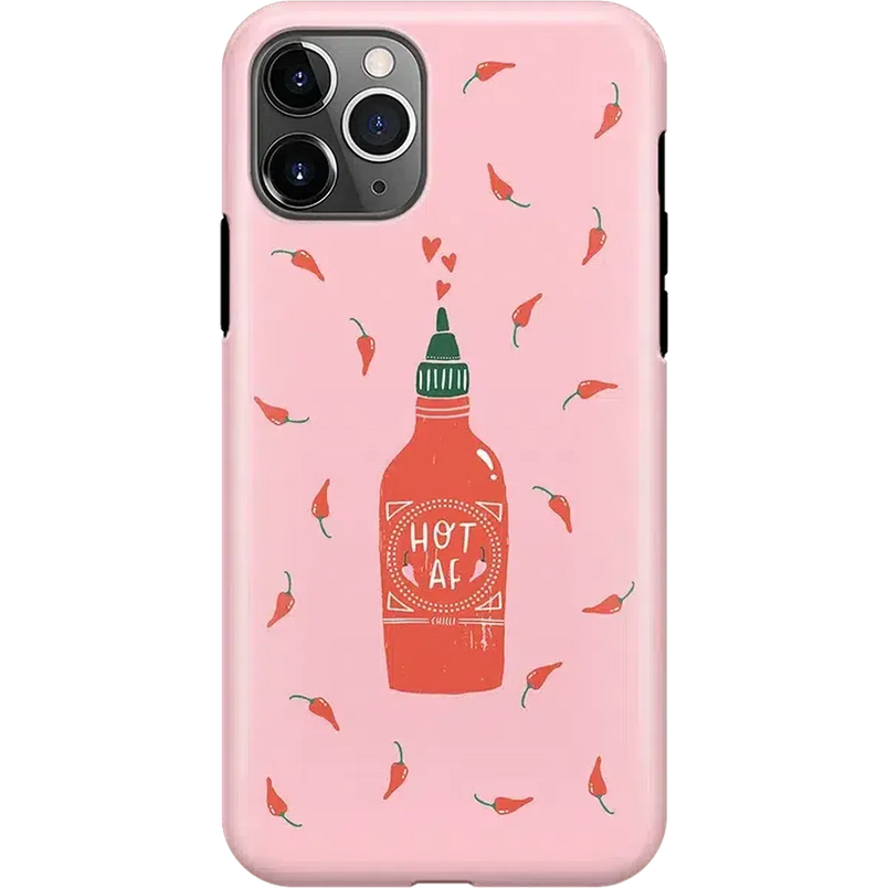 Spicy AF | Pink Chili Hot Sauce Case iPhone Case get.casely Classic iPhone 11 Pro 