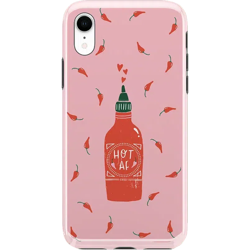 Spicy AF | Pink Chili Hot Sauce Case iPhone Case get.casely Classic iPhone XR 